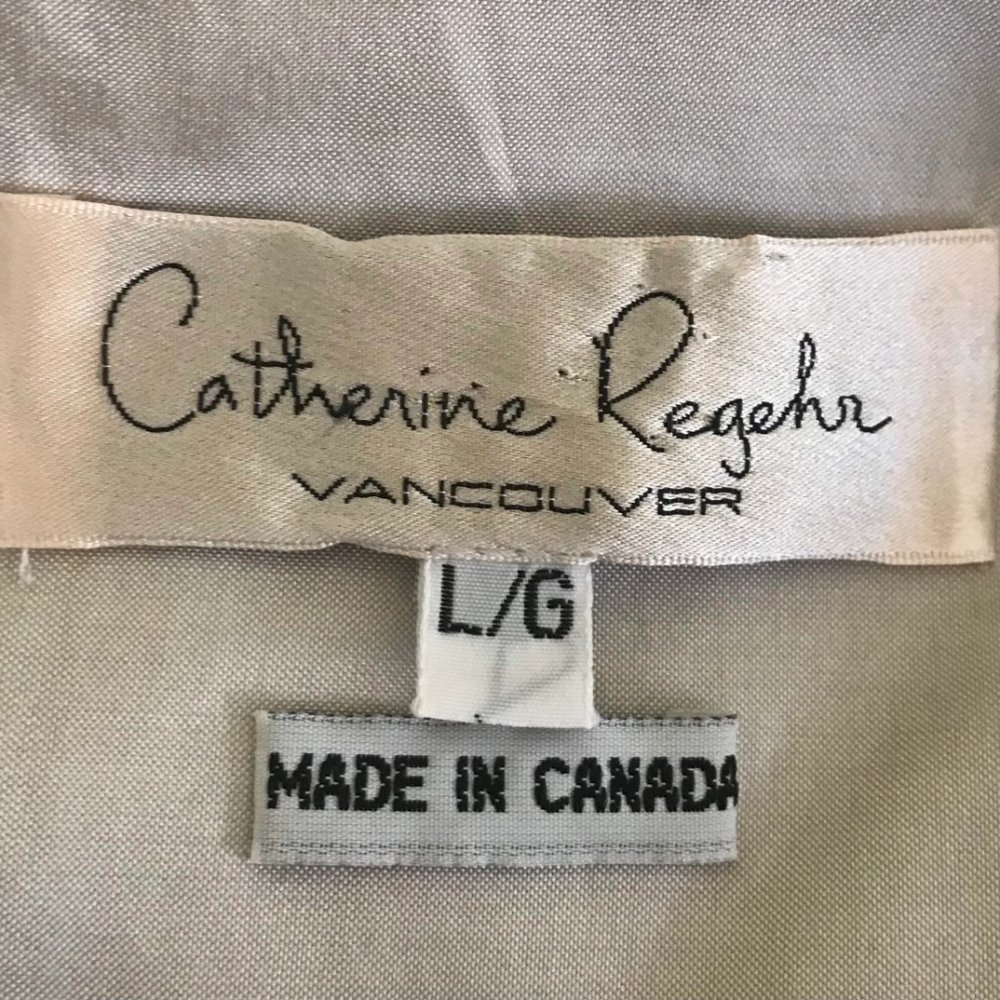 1990s Silver Silk Avant Garde Designer Party Dress - Catherine Regehr - Picture 5 of 9